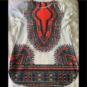 Mosaic Print Dress